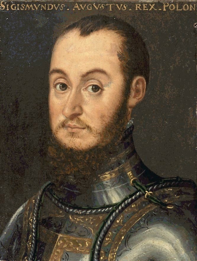 Portret króla Zygmunta Augusta w zbroi; Kunsthistorisches Museum, Public domain, via Wikimedia Commons